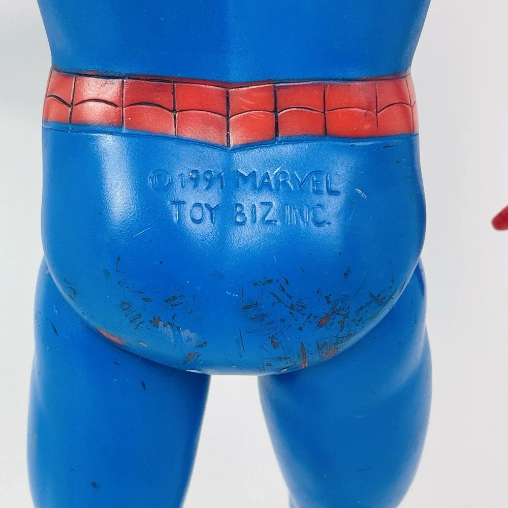 Vintage Spider Man Action Figure 1991 Marvel Toy Biz Inc 14 inch Mexico